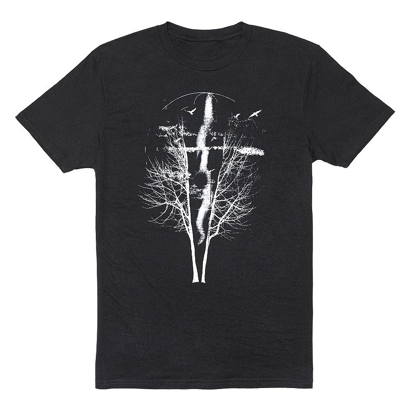 Mens Apt. 9 Nature Graphic Tee, Size: Small, Black