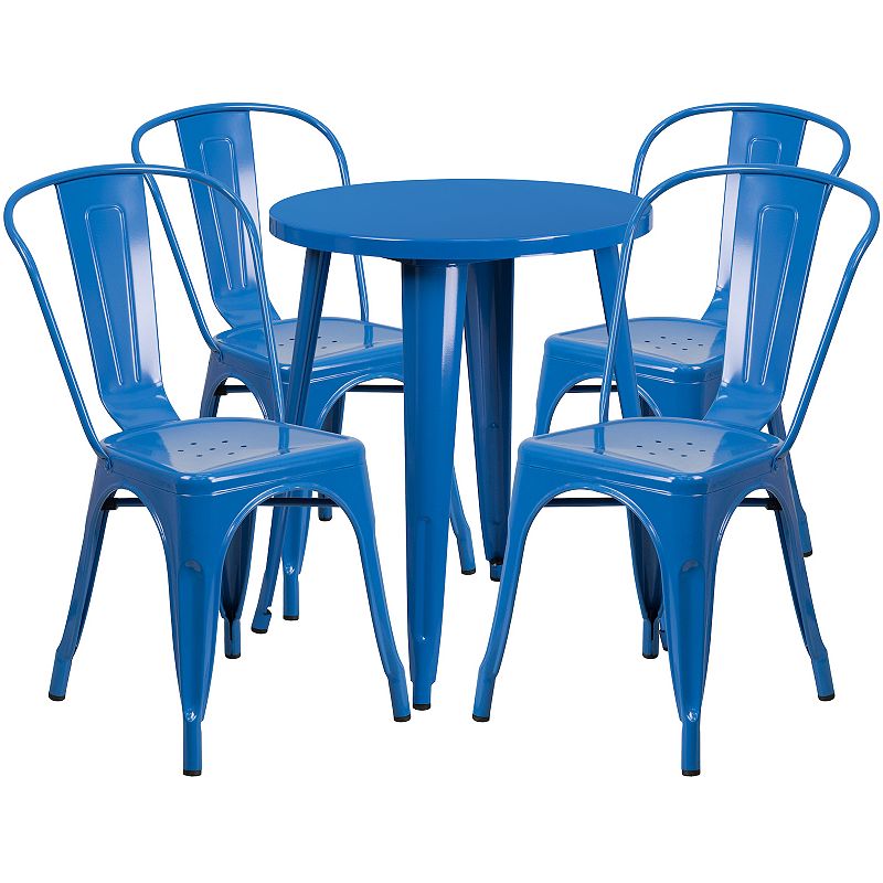 64629418 Flash Furniture Round Patio Table & Chair 5-piece  sku 64629418