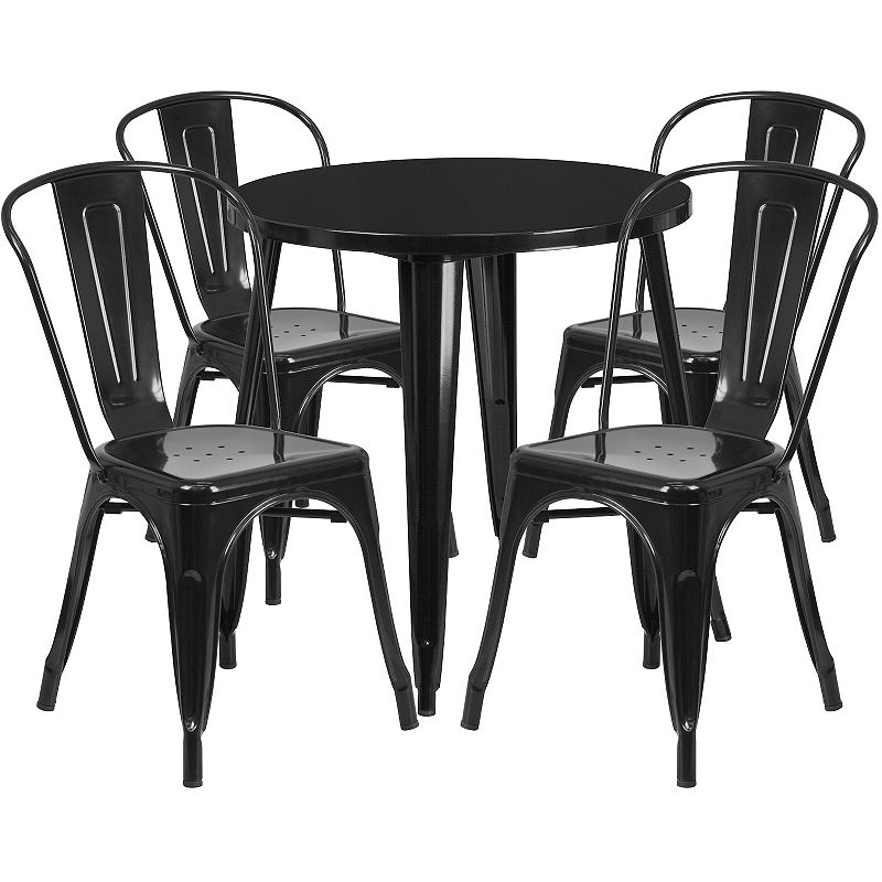 18256976 Flash Furniture Patio Dining Table & Chair 5-piece sku 18256976