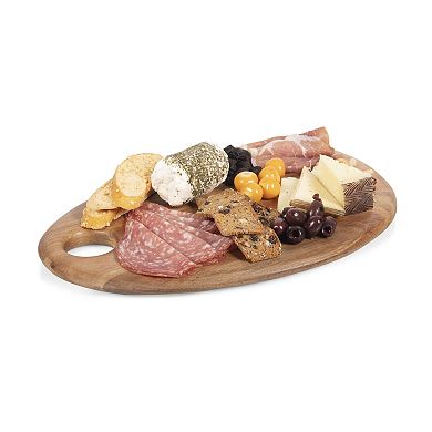 Toscana 15" x 10" Pebble Shaped Acacia Serving Board