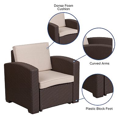 Flash Furniture Patio Arm Chair