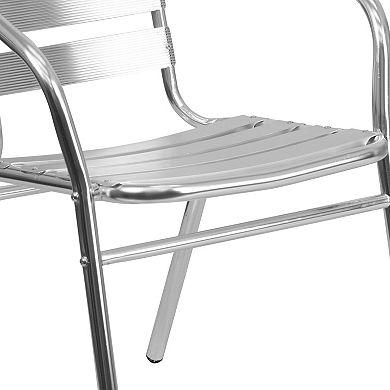 Flash Furniture Slat Back Patio Chair