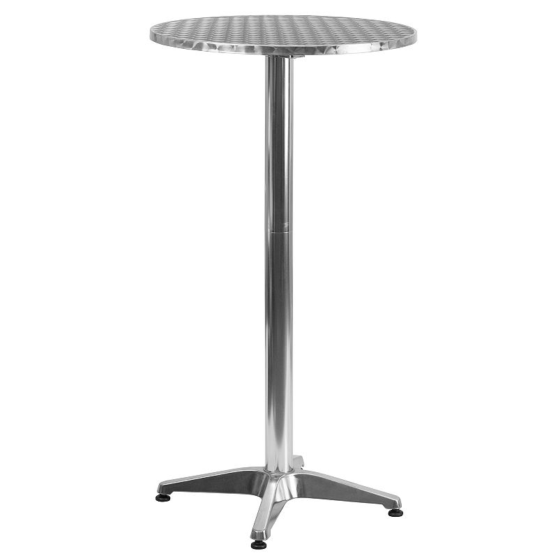 Flash Furniture Round Flip-Up Patio Table, Grey