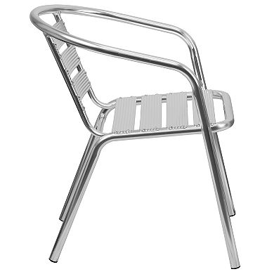 Flash Furniture Triple Slat Back Patio Chair