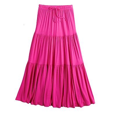 Juniors' SO® Tiered Maxi Skirt