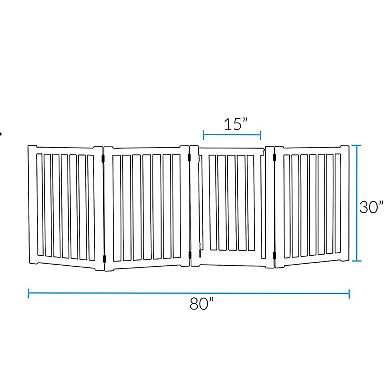 American Trails Free Standing Pet Gate with Door