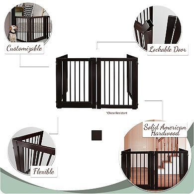 American Trails Free Standing Pet Gate with Door