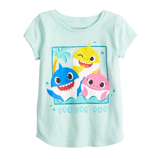 Toddler Girl Jumping Beans Baby Shark Family Graphic Tee