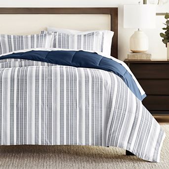 Home Collection Premium Down-Alternative Farmhouse Dreams Reversible Comforter Set