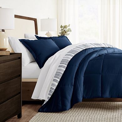 Home Collection Premium Down-Alternative Farmhouse Dreams Reversible Comforter Set