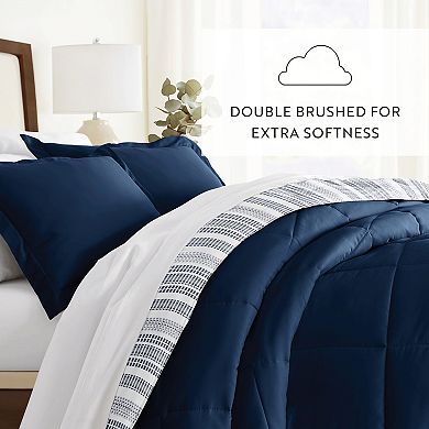Home Collection Premium Down-Alternative Farmhouse Dreams Reversible Comforter Set