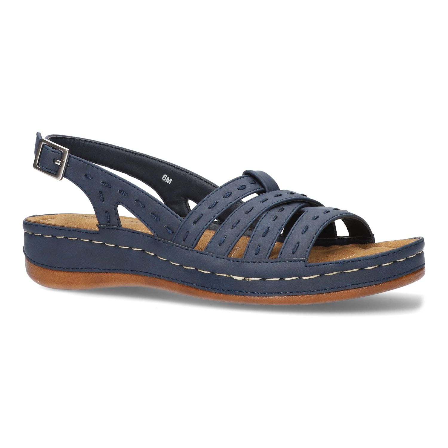 navy blue sandals wide width