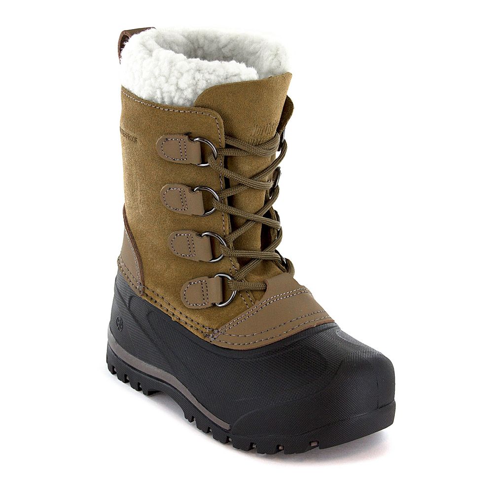 Northside Back Country Insulated Waterproof Winter Boots for Men Size:8 brown Northside Mens Back Country Brown Suede Snow Insulated  main image 4