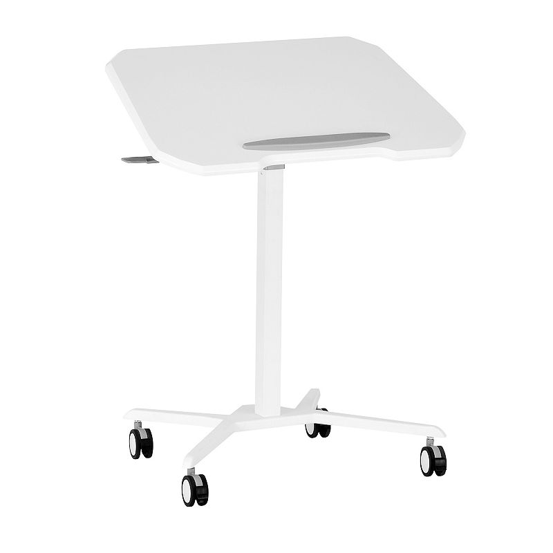 Techni Mobili Sit to Stand Laptop Computer Stand, White