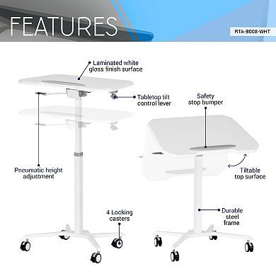 Techni Mobili Sit to Stand Laptop Computer Stand
