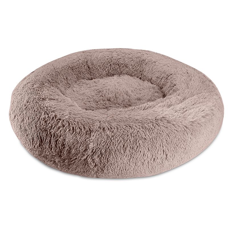 Canine Creations Donut Round Dog Pet Bed, Pink, Medium