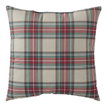 Greendale Home Fashions Holiday Plaid Throw Pillow