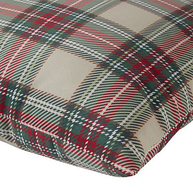 Greendale Home Fashions Holiday Plaid Throw Pillow