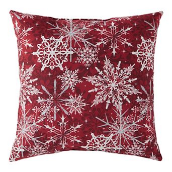 Greendale Home Fashions Snowflakes Throw Pillow