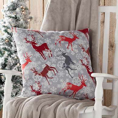 Greendale Home Fashions Reindeer Throw Pillow