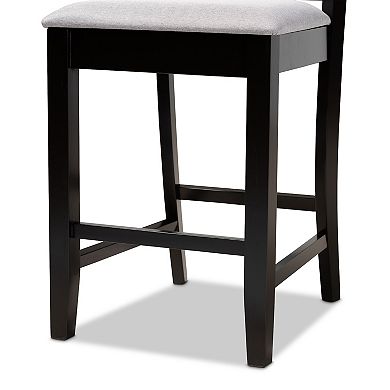 Baxton Studio Devon Counter Stool 2-piece Set