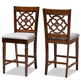 Baxton Studio Oscar Counter Stool 2 pc Set