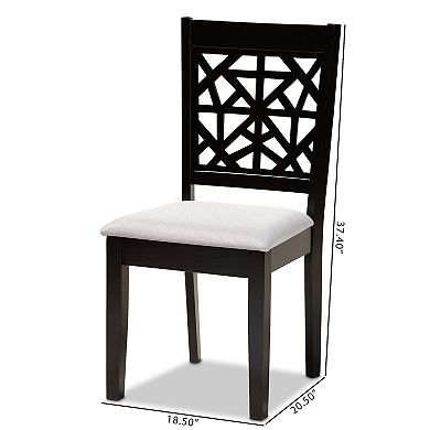 Baxton Studio Jackson Dining Chair 4-piece Set