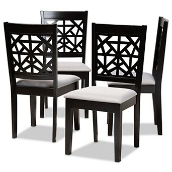 Baxton Studio Jackson Dining Chair 4 pc Set