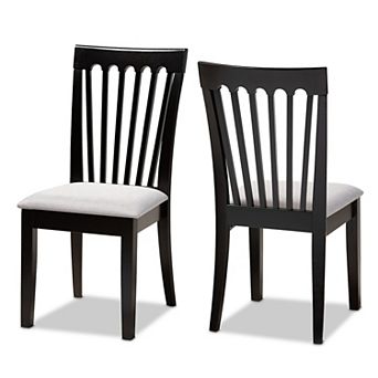 Baxton Studio Minette Dining Chair 2 pc Set