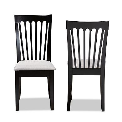 Baxton Studio Minette Dining Chair 2-piece Set