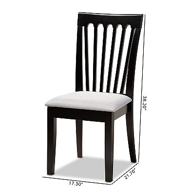 Baxton Studio Minette Dining Chair 2-piece Set