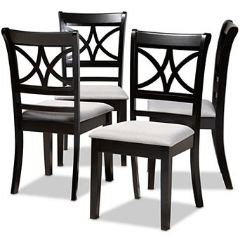 Baxton Studio Clarke Dining Chair 4 pc Set