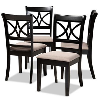 Baxton Studio Clarke Dining Chair 4 pc Set