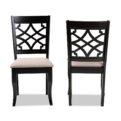 Baxton Studio Mael Dining Chair 2-piece Set