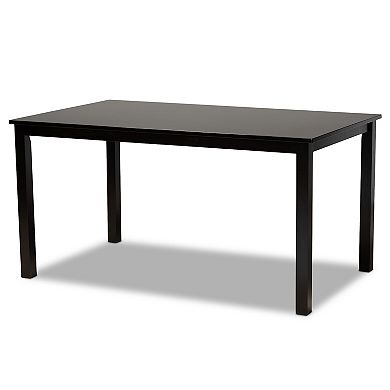 Baxton Studio Minette Dining Table & Chair 7-piece Set