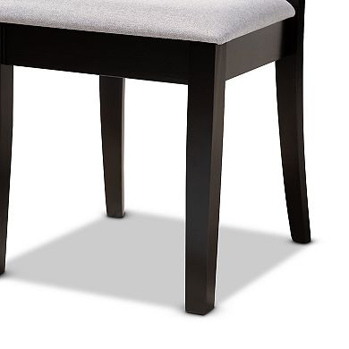 Baxton Studio Minette Dining Table & Chair 7-piece Set
