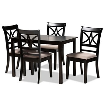 Baxton Studio Clarke Dining Table 5 pc Set