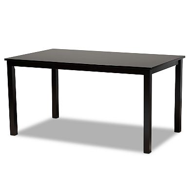 Baxton Studio Mael Dining Table & Chair 7-piece Set