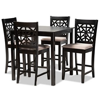 Baxton Studio Devon Pub Table & Chair 4 pc Set