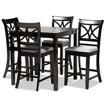 Baxton Studio Chandler Pub Dining Table 5 pc Set