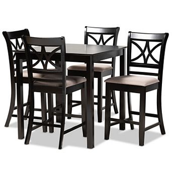 Baxton Studio Chandler Pub Dining Table 5 pc Set
