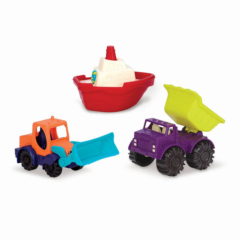 Battat B. toys Mini Vehicles 3-Piece Set, Multicolor