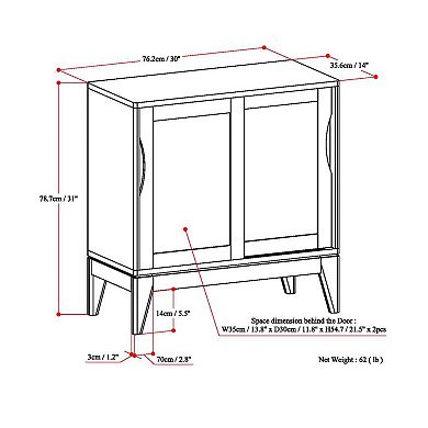Simpli Home Harper Storage Cabinet