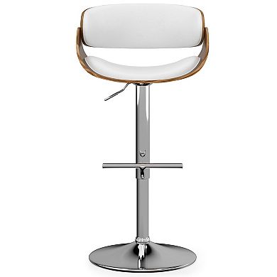 Simpli Home Amery Adjustable Swivel Bar Stool