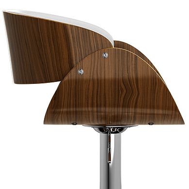 Simpli Home Amery Adjustable Swivel Bar Stool