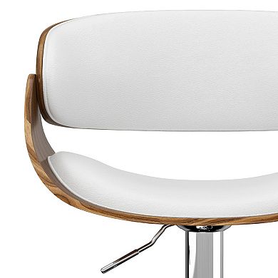 Simpli Home Amery Adjustable Swivel Bar Stool