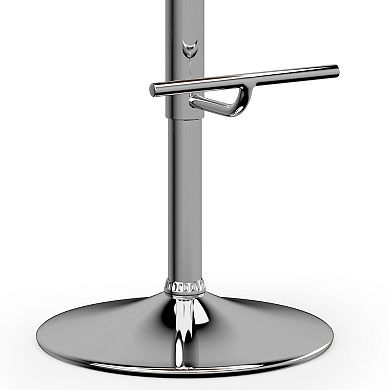 Simpli Home Amery Adjustable Swivel Bar Stool