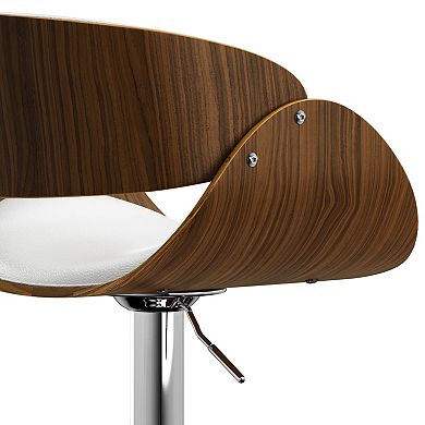 Simpli Home Amery Adjustable Swivel Bar Stool