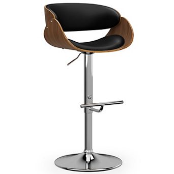 Simpli Home Amery Adjustable Swivel Bar Stool