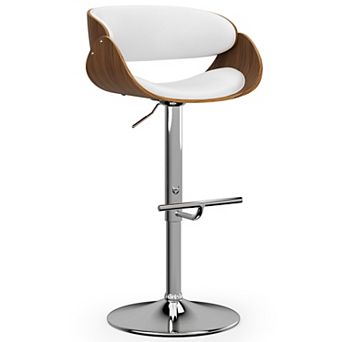 Simpli Home Amery Adjustable Swivel Bar Stool